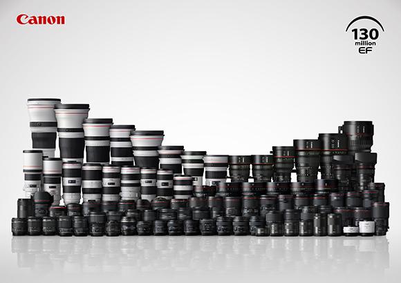 Canon atteint un important jalon en matière de production avec les appareils photo de la série EOS et les objectifs EF