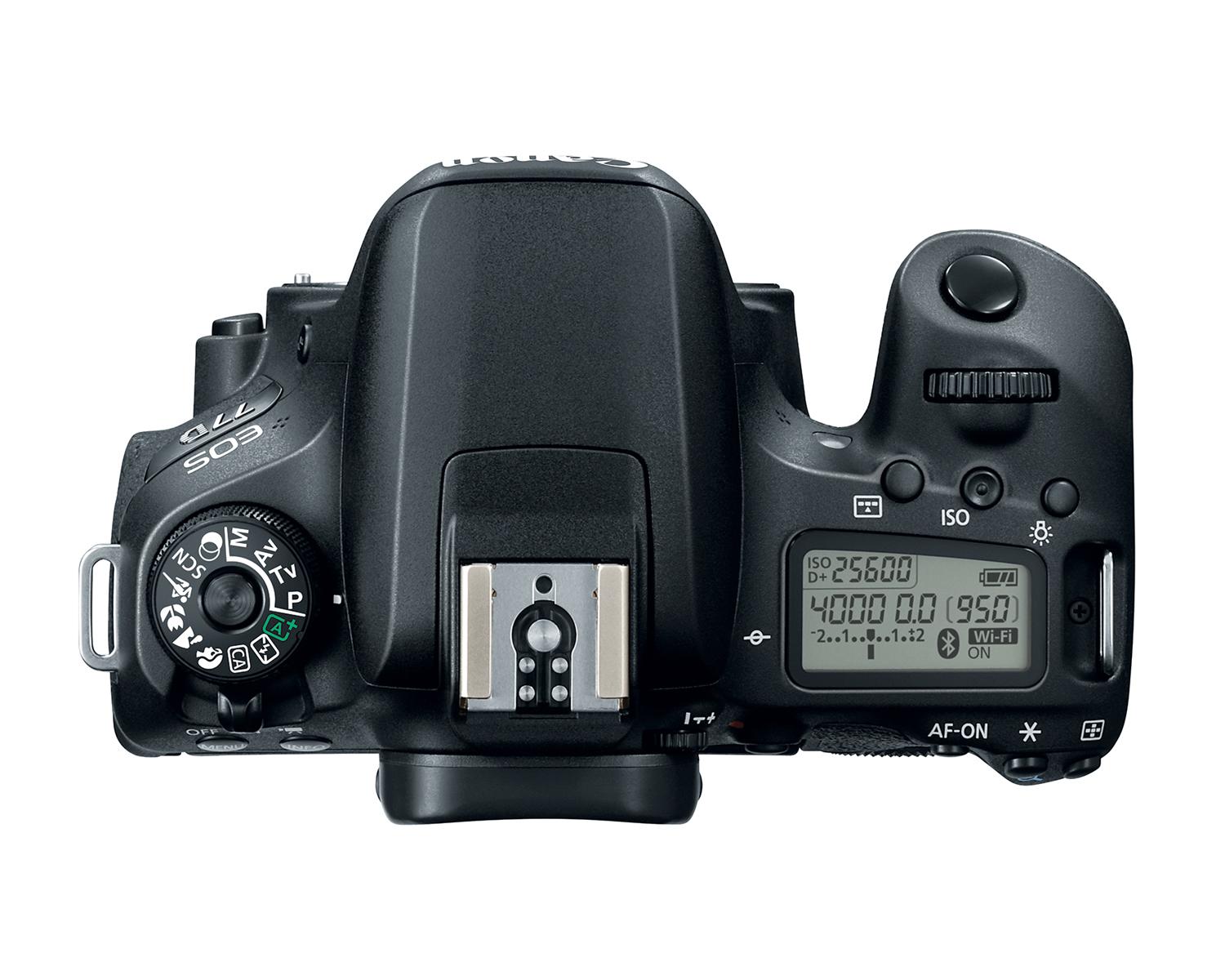EOS 77D - Corps - Vue du haut