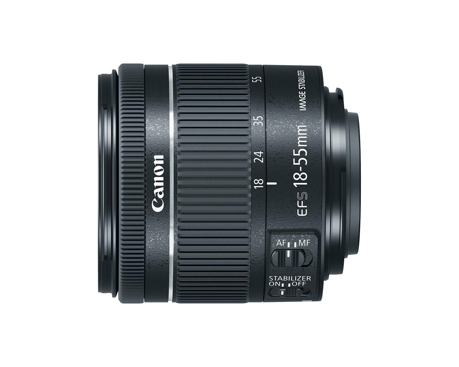 Canon EF-S18-55 - Vue côté