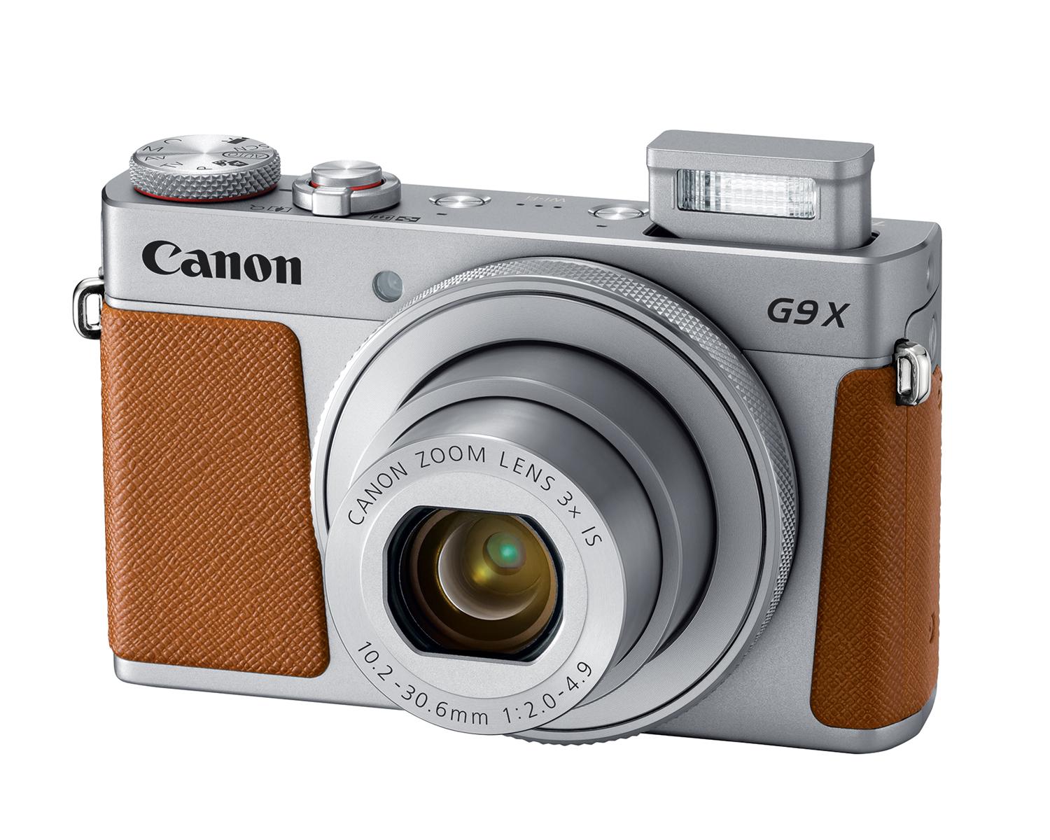 Canon PowerShot G9X MARK II SILVER 3Q FLASH 