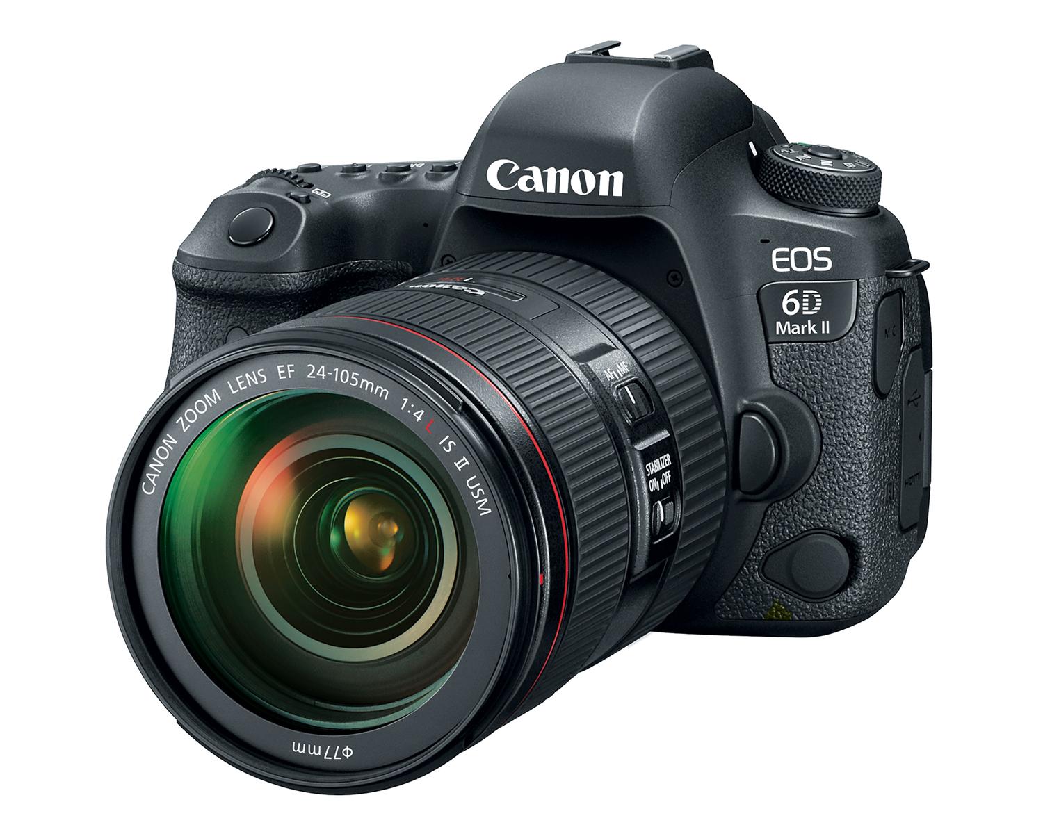 EOS 6D MARK II EF 24-105 IS II USM - Vue trois quarts