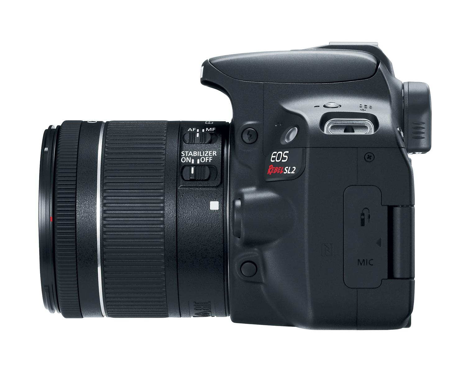 EOS SL2 NOIR EF-S 18-55 IS STM - Vue gauche