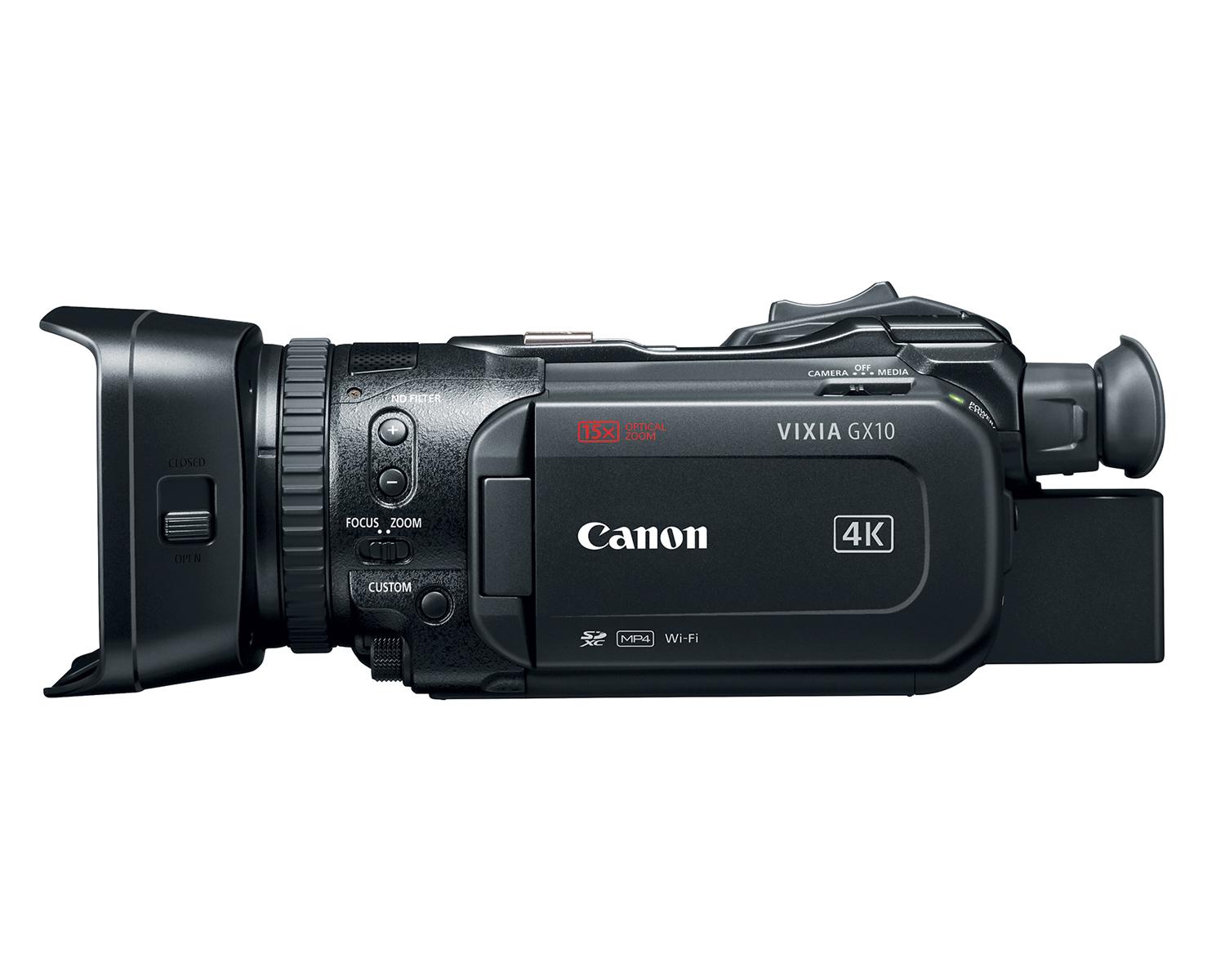 Caméscopes GX10 4K UHD de Canon - Côté
