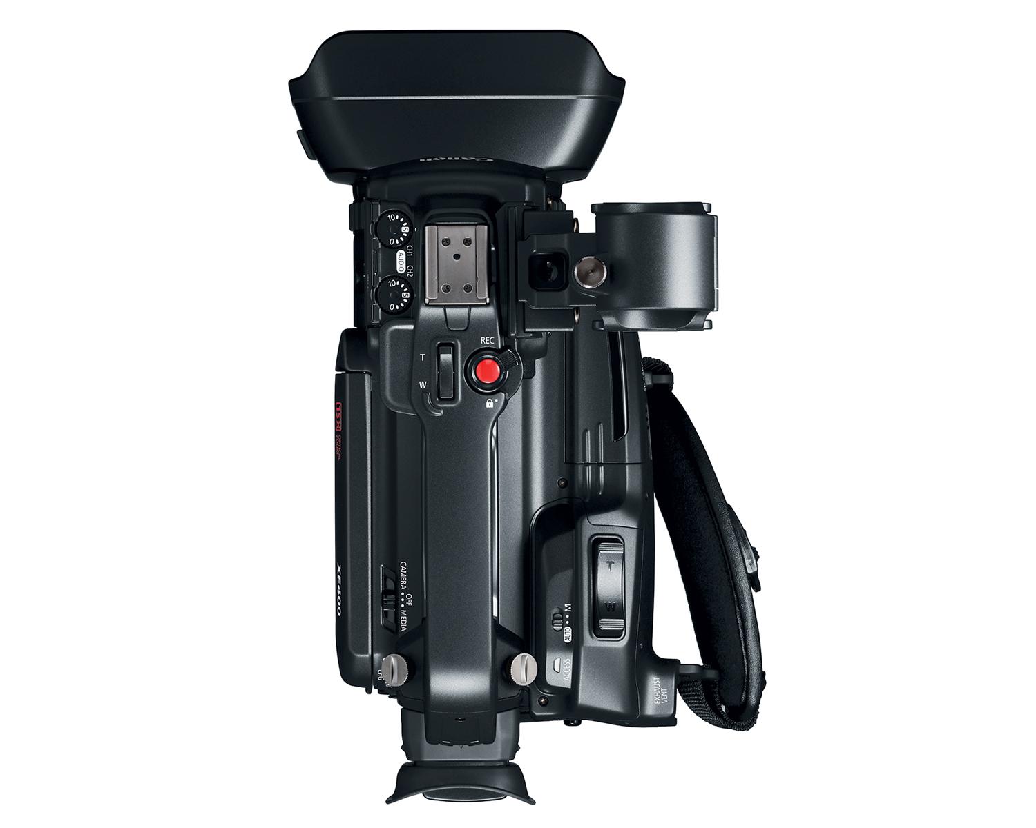 Caméscopes XF 400 4K UHD de Canon - Haut avec poignée