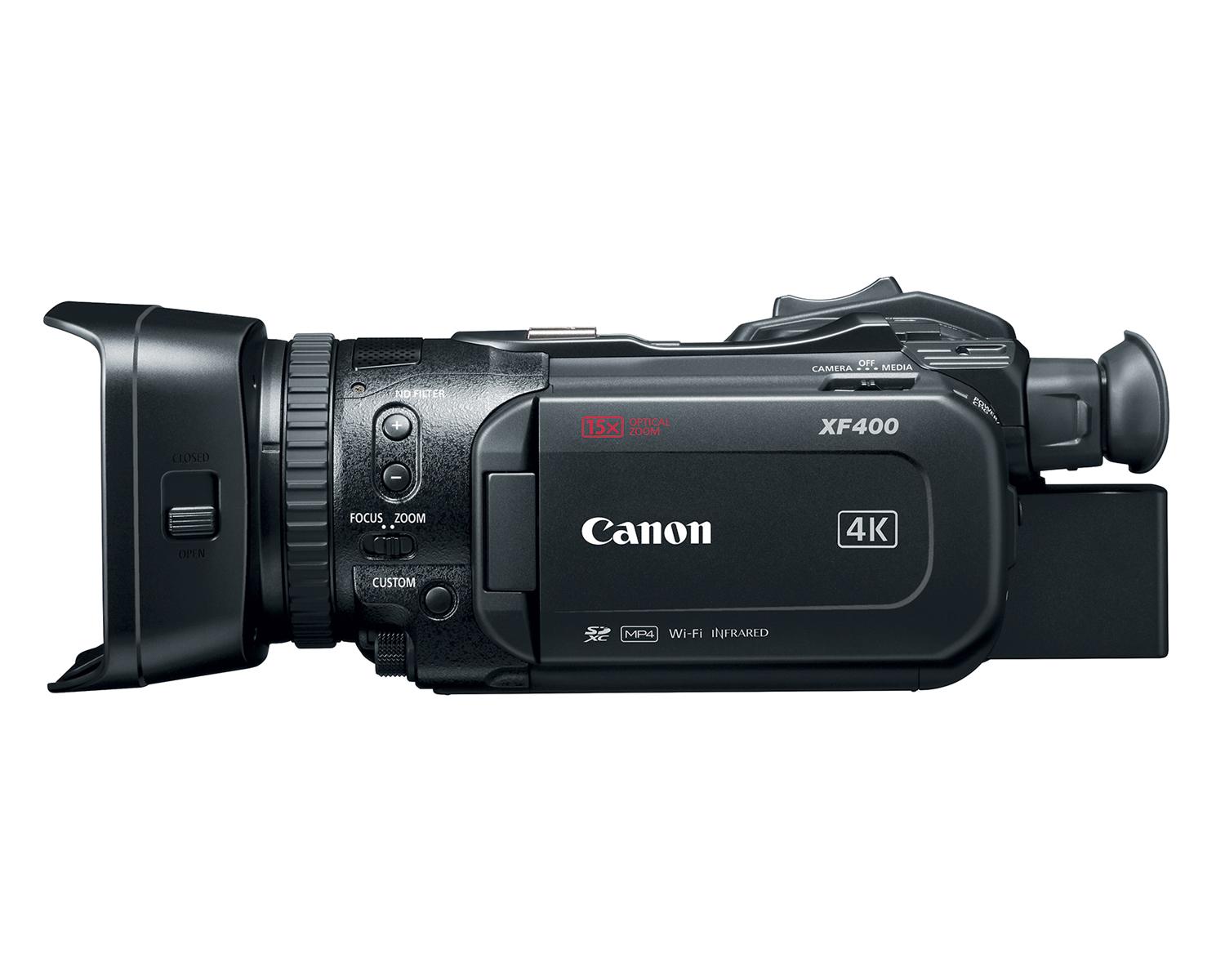 Canon XF400 4K UHD Camcorder - Side