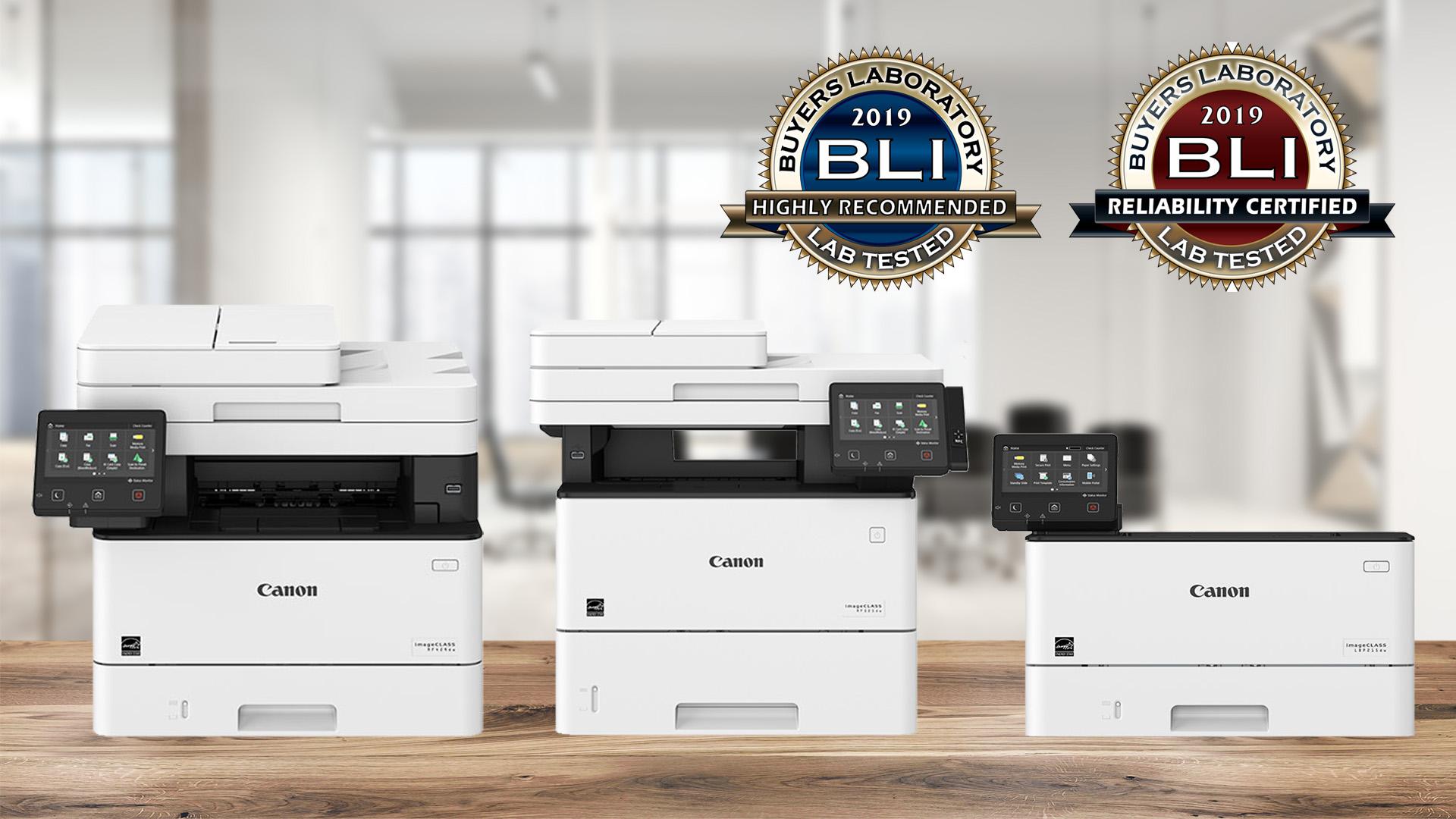 Trois imprimantes de bureau imageCLASS de Canon primées pour leur fiabilité