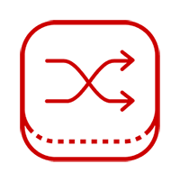 red switching icon