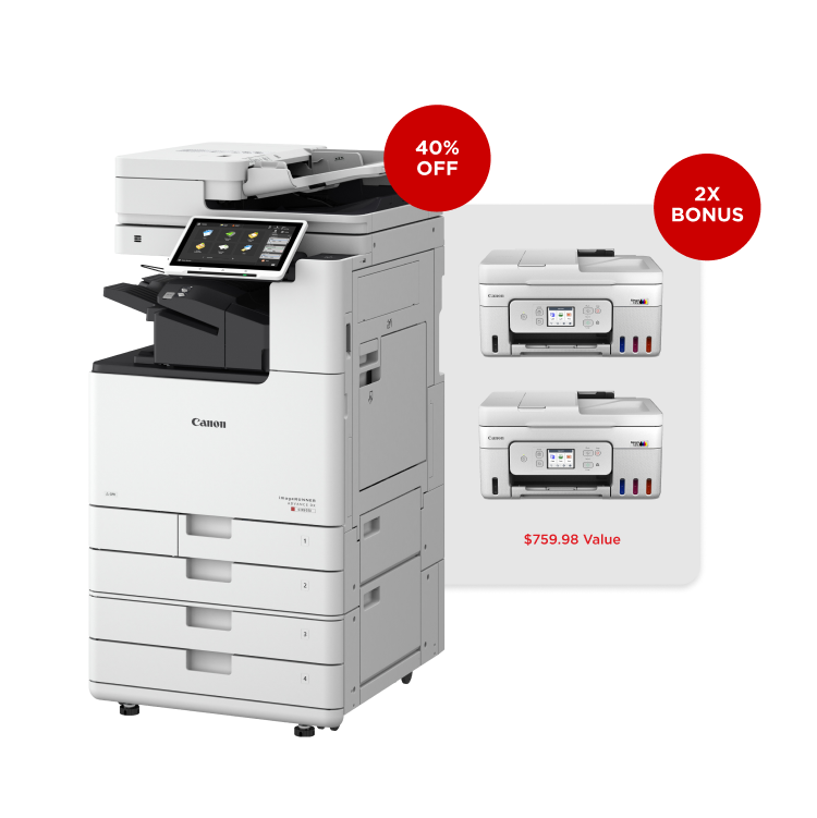 canon imagerunner printer with 2 bonus G4280 MegaTank printers
