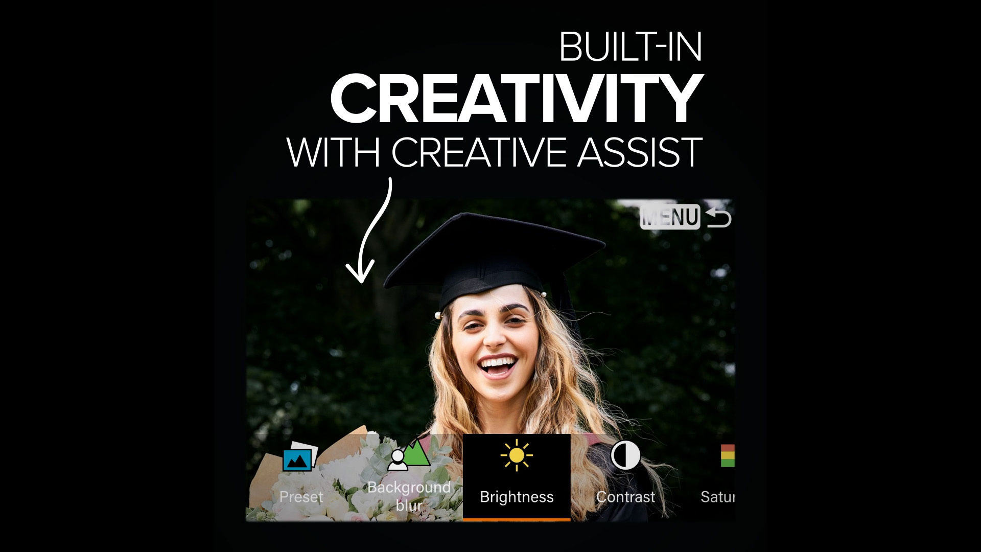 built in creativity with creative assist