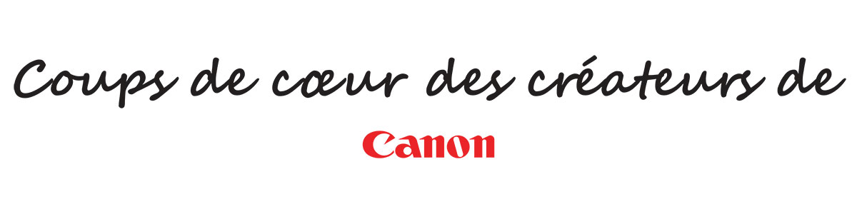 Logo de coups de coeur des createurs de Canon